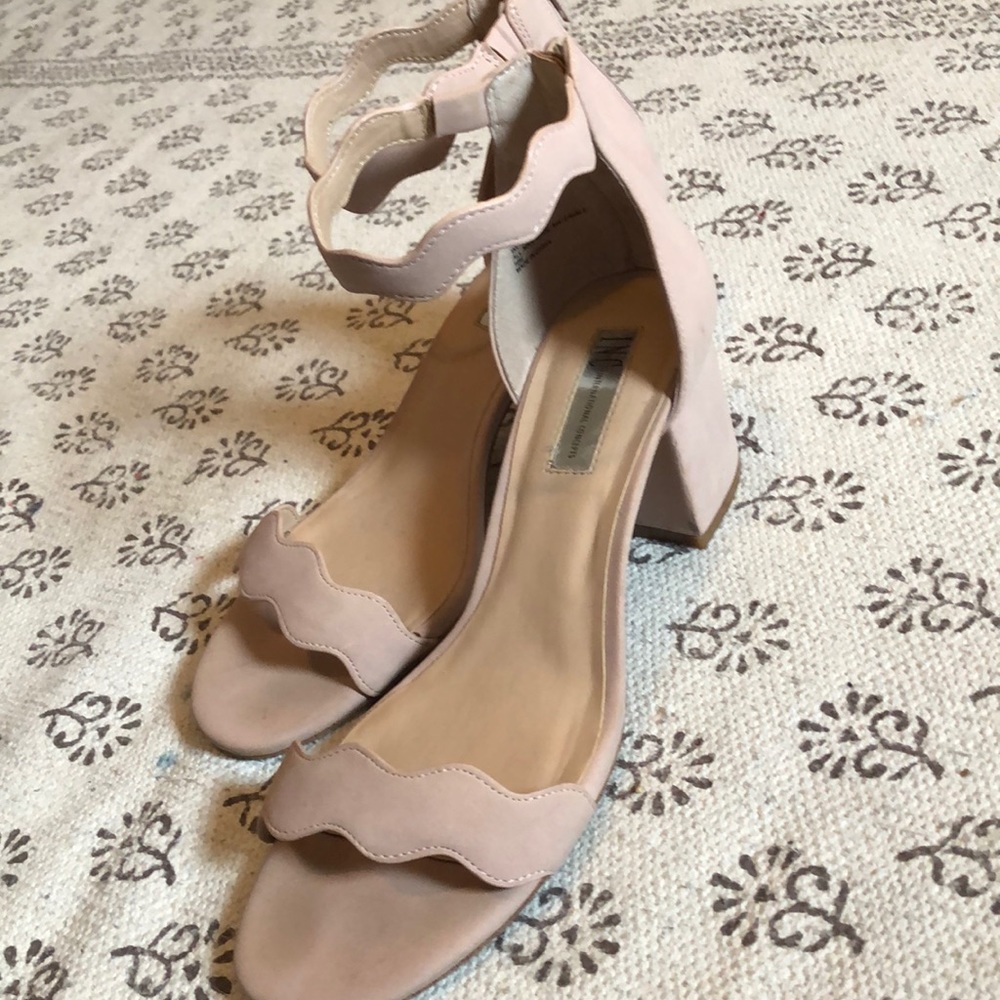 INC block heel sandals